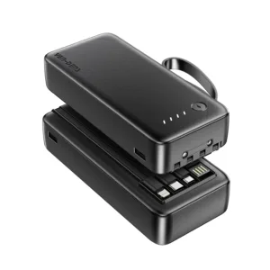111W Fast Charging 20000mAh Power Bank with LED light with USB/Type-C/ IP/Micro cable for phones