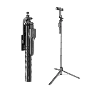 ABS+ aluminum alloy foldable Extendable, Tripod & Bluetooth Remote 360° Rotatable Selfie Stick