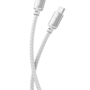 60W Fast Charging Silica gel+Aluminium alloy Black/Gray 1M USB-C TO USB-C Data Cable