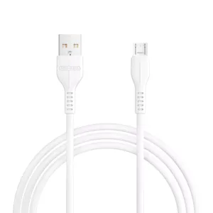 USB-A to Micro USB Fast Charging Data Cable (1M) TPE Durable High-Speed Charging Cable (White)