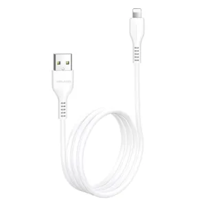 USB-A to Lightning Fast Charging Data Cable (1M) TPE Durable Charging Cable 5V/2.4A (Non-MFI, White)