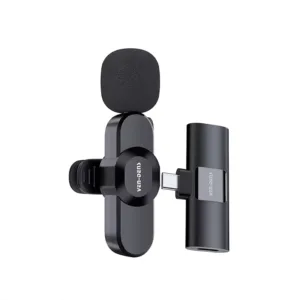 Wireless Microphone for Live Streaming, Singing & Outdoor Use with Type-C Port, Plug-and-Play, Noise Reduction and Reverberation Sound Effect