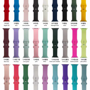 Soft Silicone Sports Band for Apple Watch (38–49mm) Sweatproof, Comfortable and Adjustable Strap for Daily Wear