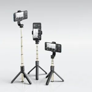 ABC + Aluminium Alloy Selfie Stick Tripod with Remote Control
